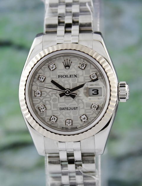 (image for) A ROLEX LADY SIZE OYSTER PERPETUAL DATEJUST - 179174